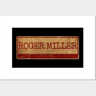 Aliska, text red gold retro Roger Miller Posters and Art